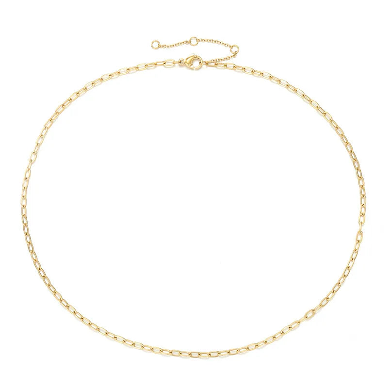 Open Link Necklace - 14K Gold Plated