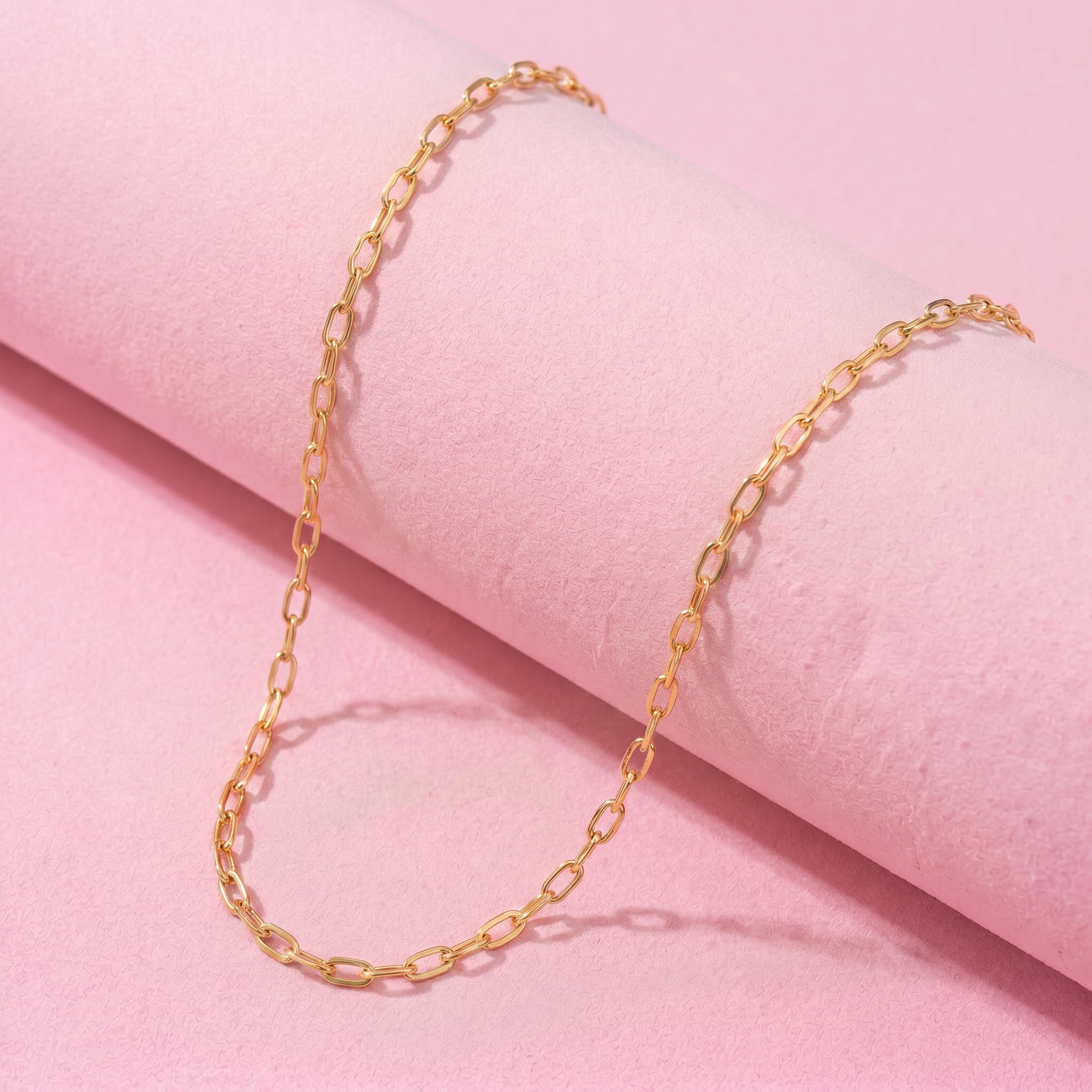 Open Link Necklace - 14K Gold Plated